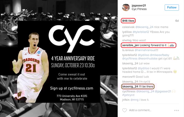 Can't wait for my first ever @cycfitness class this Sunday, October 23 at 10:30 am. Come ride with myself, @_stephdietz and @sensible_jen to celebrate the 4 year anniversary of CYC. Call the studio to book your bikes! #getcycd #cycmadison #cycmadisonturns4 #onwisconsin