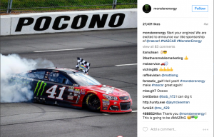 Monster hits the clutch and puts its NASCAR sponsorship in gear