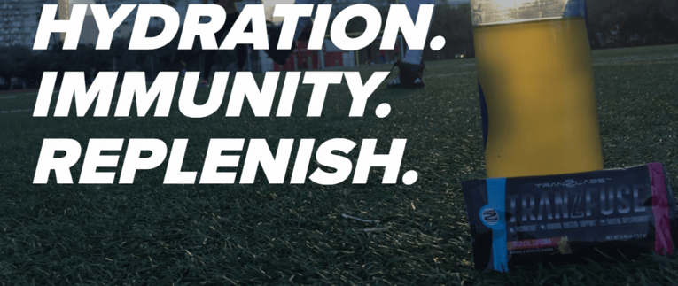 Athlete recovery: Tranzfuze beverage