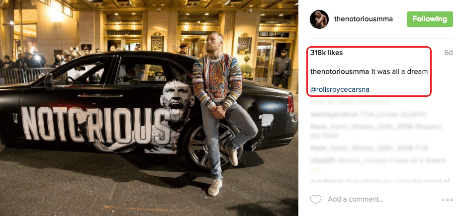 Rolls Royce knows that luxury and style can be found in the UFC.