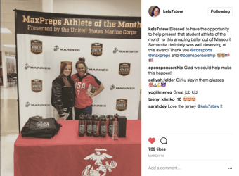 athlete of the month