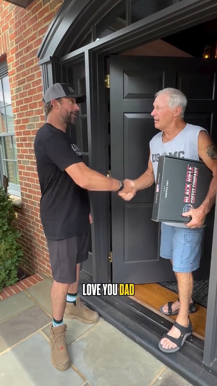 Travis Pastrana delivers American flags to a veteran for America's 250th